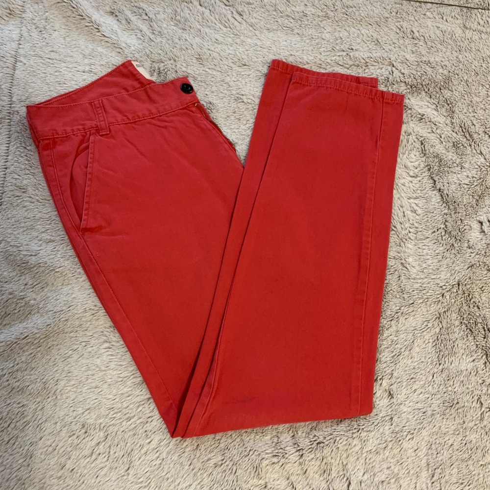 Bellfield red chinos slim fit